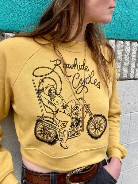 Rawhide Rodeo Queen Crop Crewneck