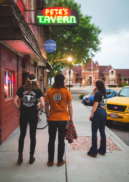 Rawhide Cycles Cow Skull Pocket Tee