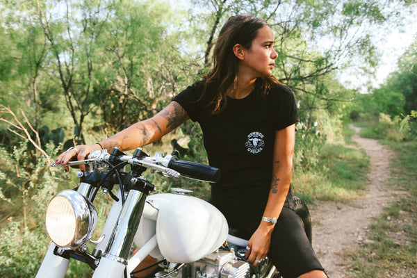 Rawhide Cycles Cow Skull Pocket Tee