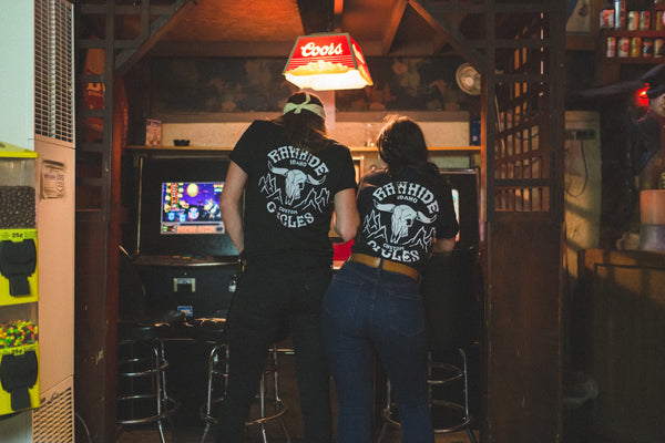 Rawhide Cycles Cow Skull Pocket Tee